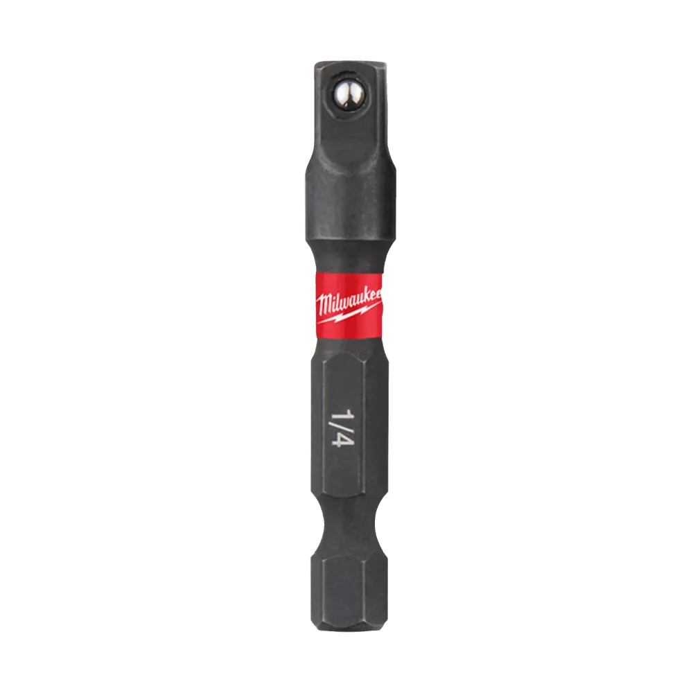 Milwaukee Adaptery Impact - Adapter do uchwytu sześciokątnego ¼" sześciokątny - ¼" kwadratowy 4932471826