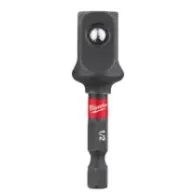 Milwaukee Adaptery udarowe - Adapter z uchwytem sześciokątnym 1/4" sześciokątny - 1/2" kwadratowy - 1 szt. 4932478803