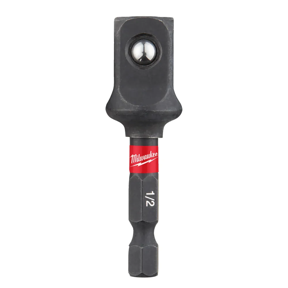 Milwaukee Adaptery udarowe - Adapter z uchwytem sześciokątnym 1/4" sześciokątny - 1/2" kwadratowy - 1 szt. 4932478803