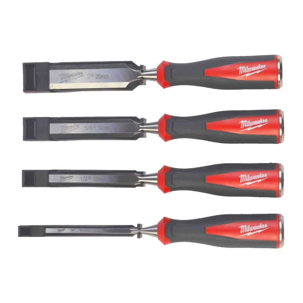 Milwaukee Beveled Edge dłuto Zestaw dłut o skośnej krawędzi 4 szt. 4932479897