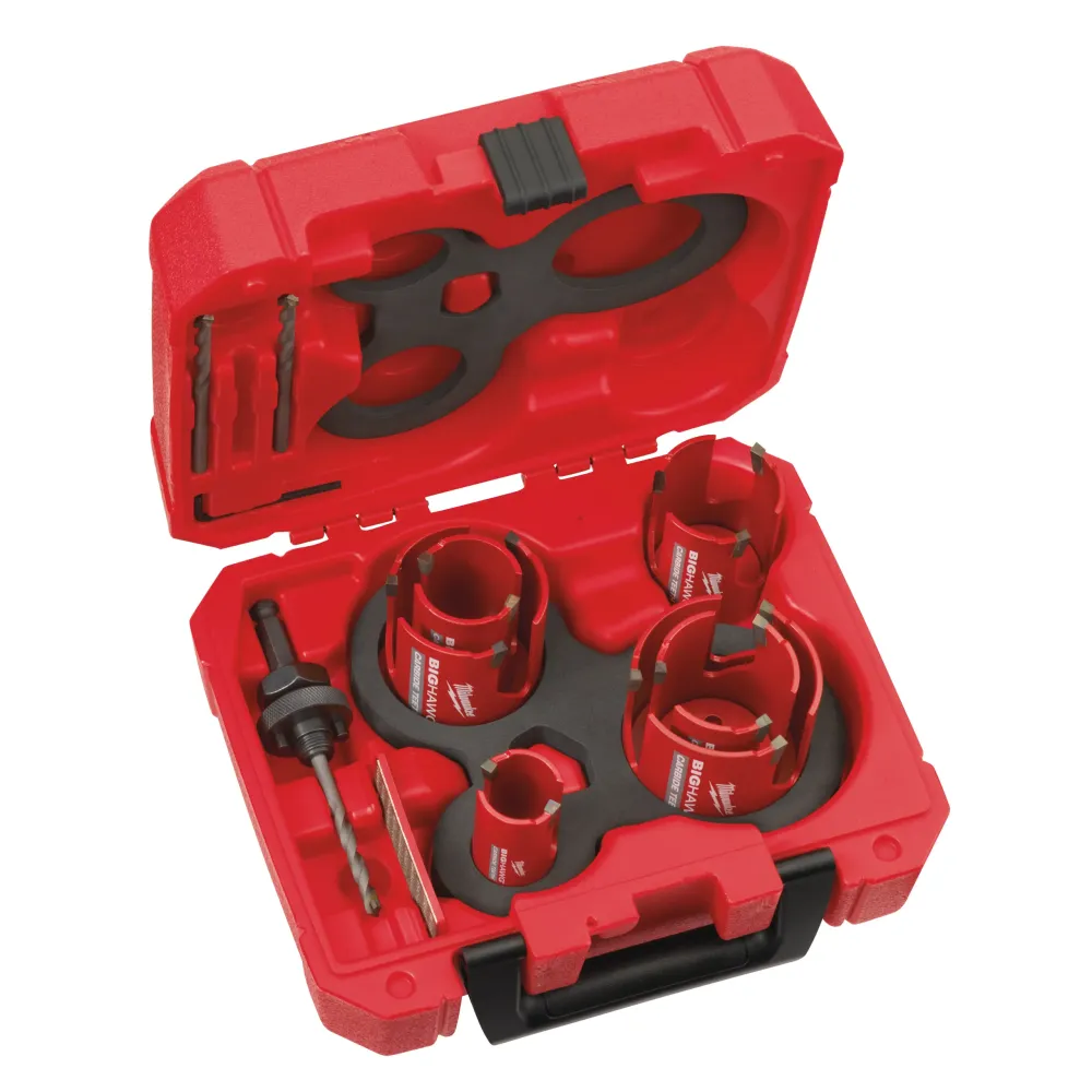 Milwaukee Zestaw Big Hawg Multi Material Set Zestaw pił otwornic BIG HAWG multi mat. - 10 szt. 4932464939