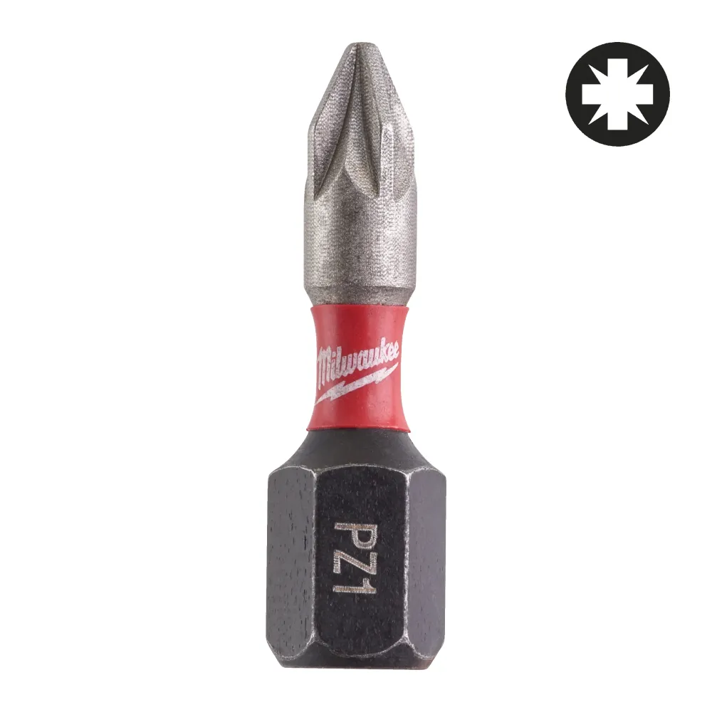 Milwaukee Wiertła Shockwave PZ CD Tic Tac PZ1 x 25 mm (25 szt.) - 10 szt. 4932430861