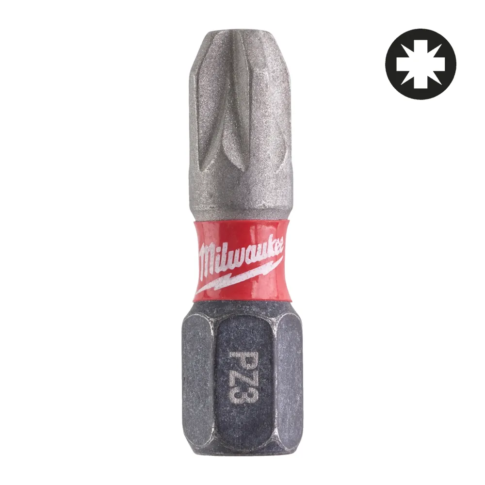 Milwaukee Bity Udarowe Shockwave PZ CD Tic Tac PZ3 x 25 mm (25 szt.) 4932430869