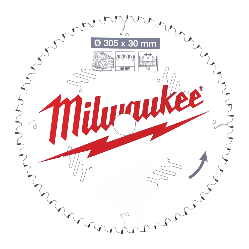 Milwaukee Tarcze tnące do pił ukosowych Gen II CSB MS W 305 x 30 x 3,0 x 60ATB neg. 4932471321
