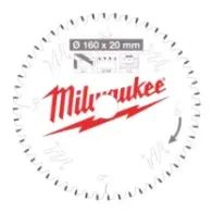 Milwaukee Tarcze tnące do narzędzi przenośnych Gen II CSB P Alu 160 x 20 x 2,2 x 52TF 4932471292