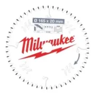 Milwaukee Tarcze tnące do narzędzi przenośnych Gen II CSB P Alu165 x 20 x 2,2 x 52TF neg. 4932471296