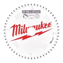 Milwaukee Tarcze tnące do urządzeń przenośnych Gen II CSB P Alu190 x 30 x 2,4 x 54TF neg. 4932471303