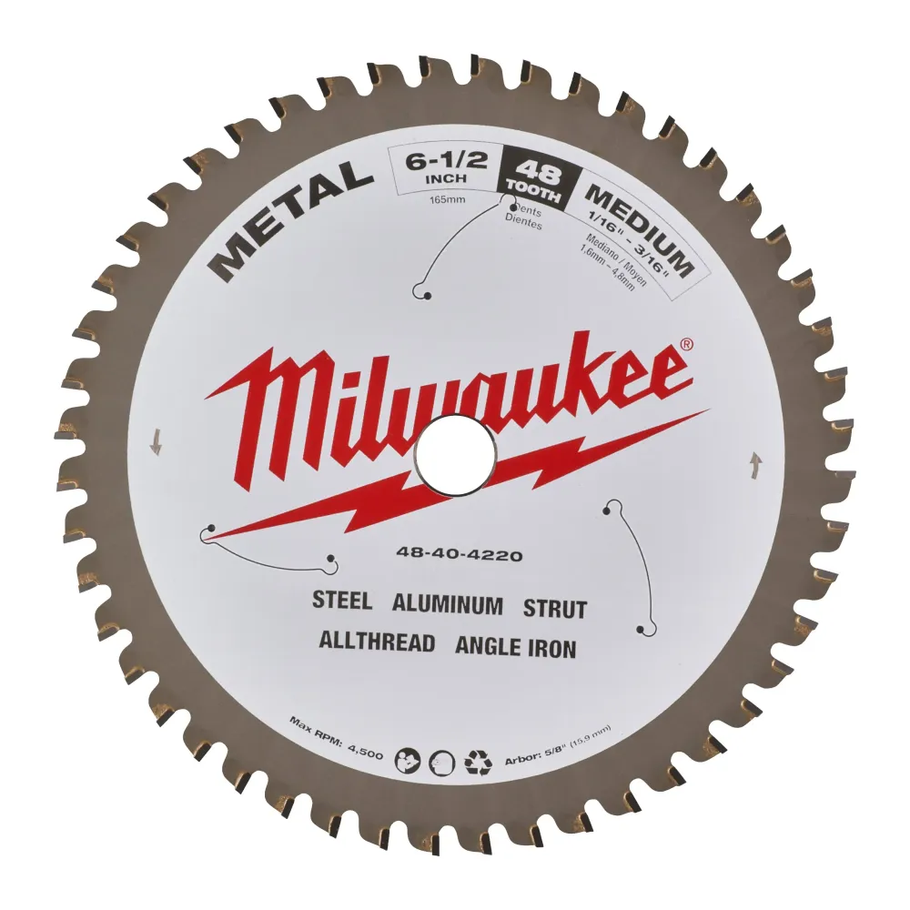 Milwaukee Tarcze do pił tarczowych do metalu CSB PM 165x5/8x1.6x48 48404220