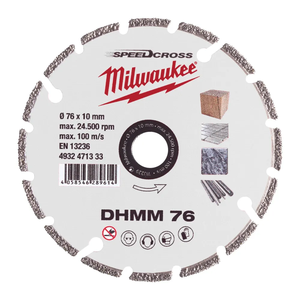 Milwaukee Speedcross DHMM Diamentowa tarcza do wielu materiałów 76 - 1 szt. 4932471333