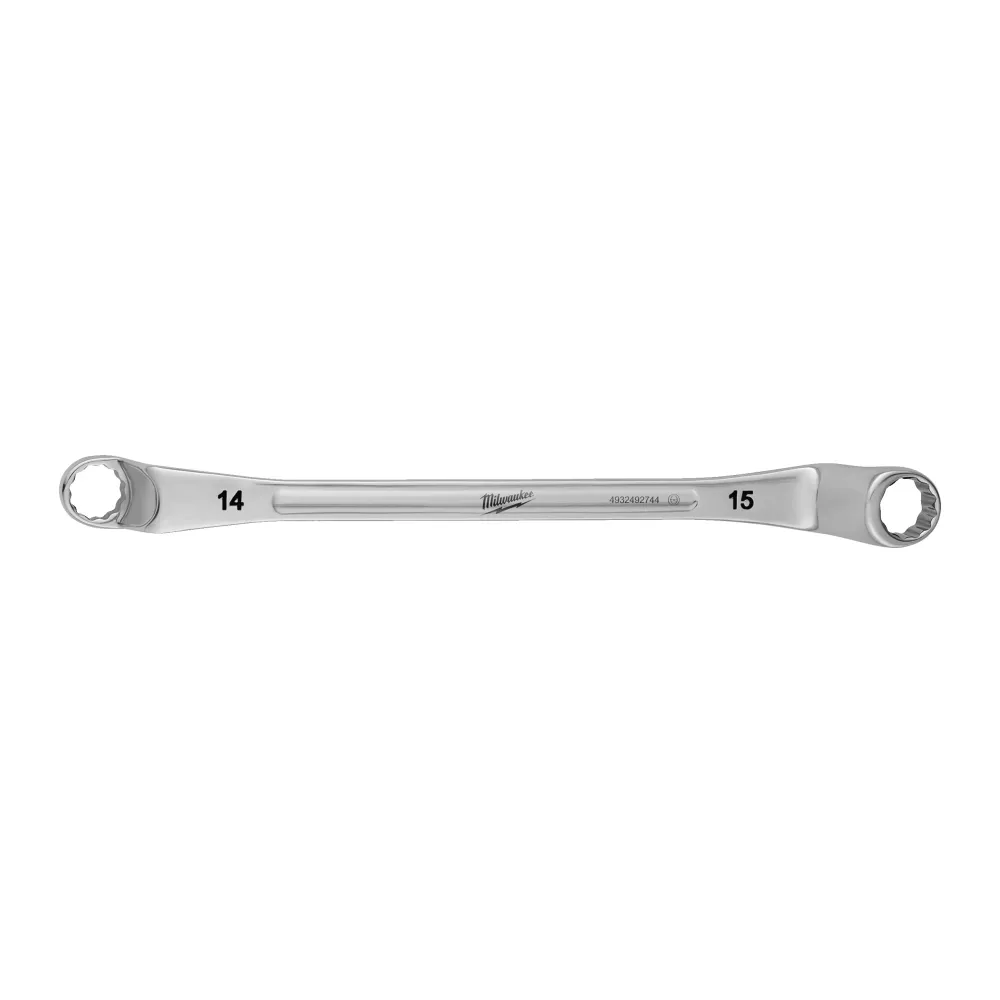 Milwaukee Klucze dwupierścieniowe z odsadzeniem Klucz dwupierścieniowy z odsadzeniem - 14 x 15 mm 4932492744