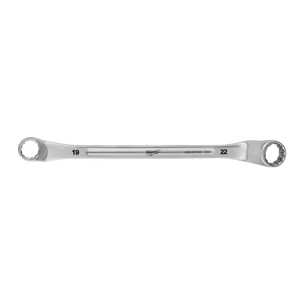 Milwaukee Klucze dwupierścieniowe z odsadzeniem Klucz dwupierścieniowy z odsadzeniem - 19 x 22 mm 4932492748