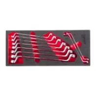 Milwaukee Zestaw kluczy nasadowych Double Ring Offset Spanner z wkładką piankową 9 szt. 4932499086