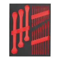 Milwaukee 22-częściowy zestaw piankowy kluczy płasko-oczkowych MAXBITE 4932493677