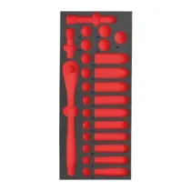 Milwaukee 28 szt. 1/2" Zestaw grzechotek i nasadek Wkład piankowy 4932493664
