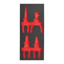 Milwaukee Pusty stalowy wkład piankowy do przechowywania 4-częściowy zestaw szczypiec VDE 2 wkłady piankowe 4932493675