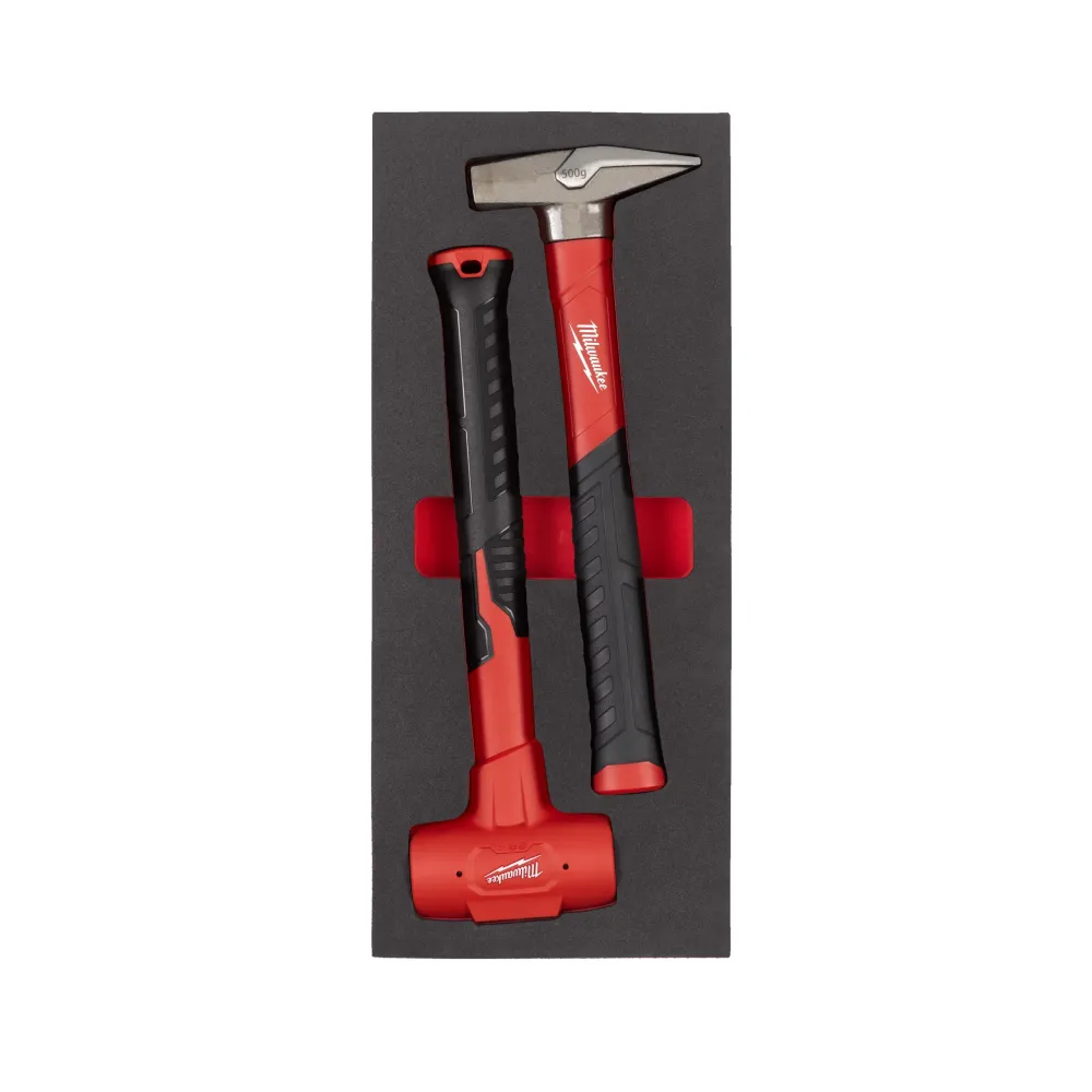 Milwaukee Zestaw młotków inżynieryjnych i Dead Blow Hammer Set Foam Insert - 2 szt. 4932493253