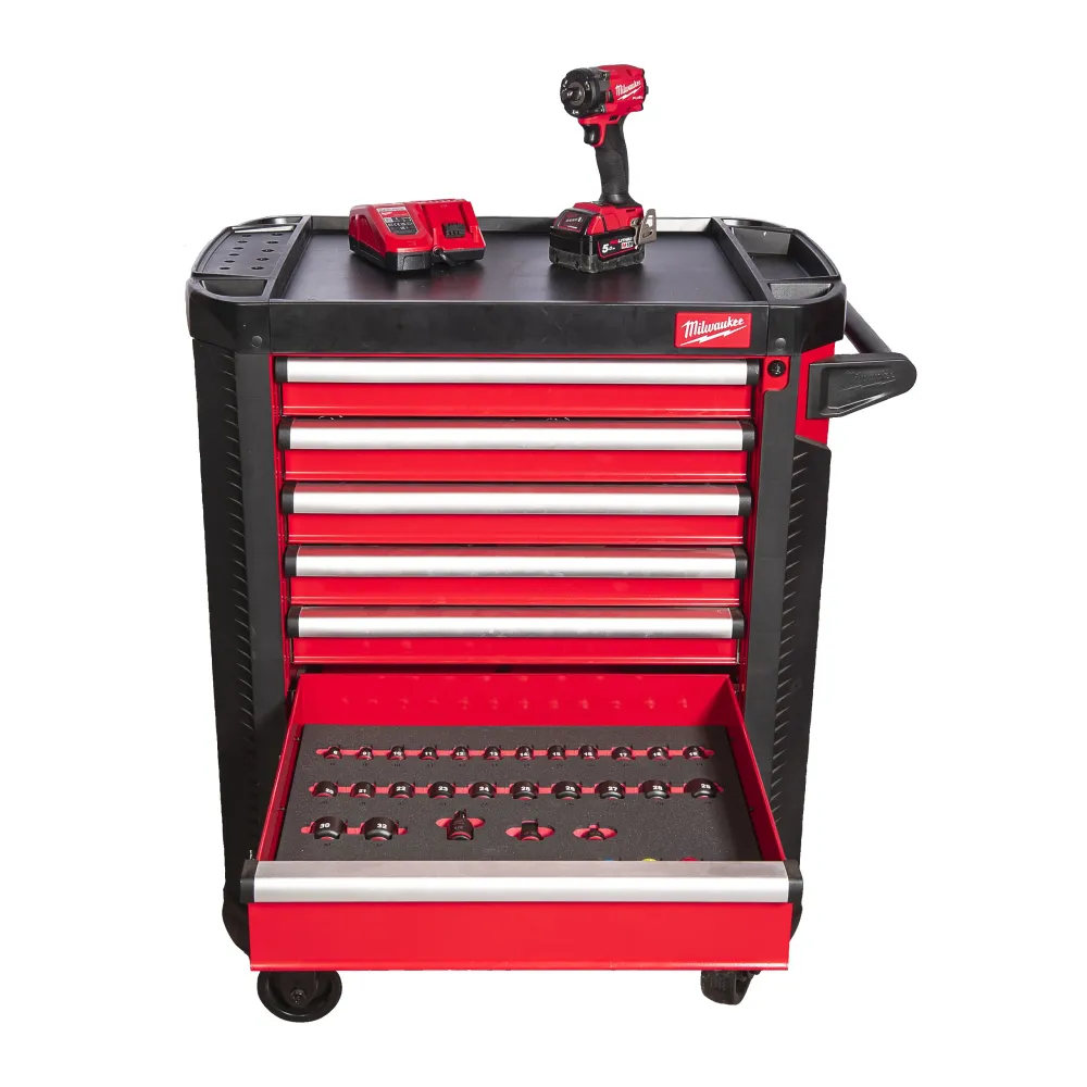 Milwaukee Szafka na kółkach Filled 30" / 78 CM z 7 szufladami, stalowa, wersja EU Premium 4932493817