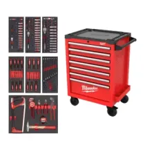 Milwaukee Filled Toolguard 27"/69 cm Wypełniony TOOLGUARD™ 27˝/69 cm 7 szuflad stalowa szafka na kółkach 131 szt. 4932499182