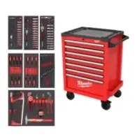 Milwaukee Filled Toolguard 27"/69 cm Wypełniony TOOLGUARD™ 27˝/69 cm 7 szuflad stalowa szafka na kółkach 131 szt. 4932499182