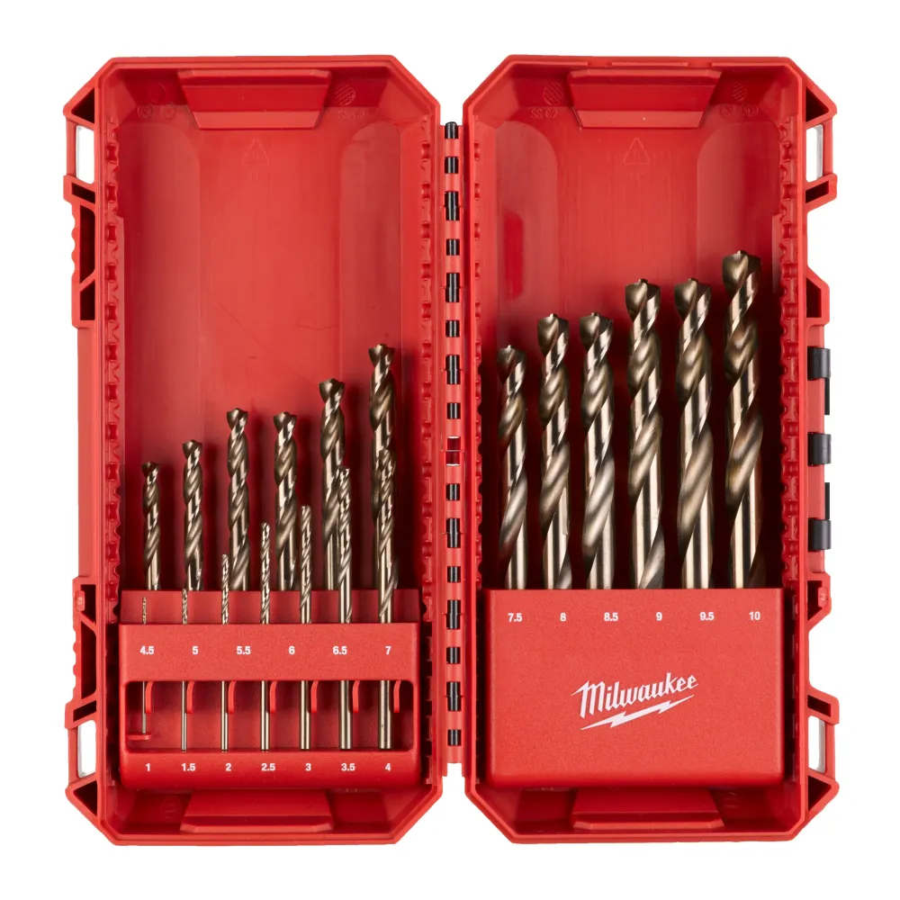 Milwaukee Wiertła Red Cobalt HSS-G HSS-G Cobalt Set - 19 szt. 4932493867