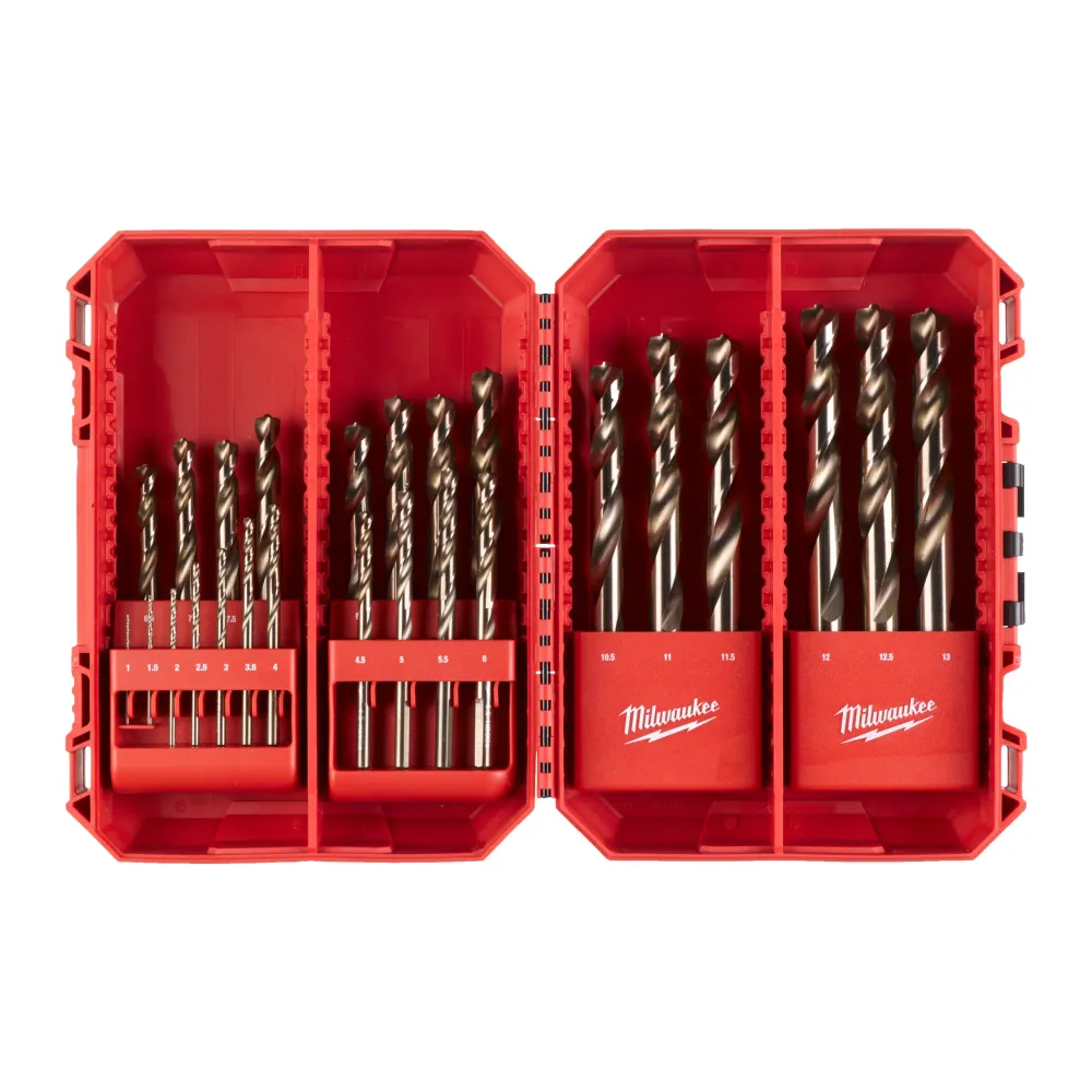 Milwaukee Zestaw wierteł kobaltowych do metalu HSS-G Cobalt Set - 25 szt. 4932493868 | SanPro.Net