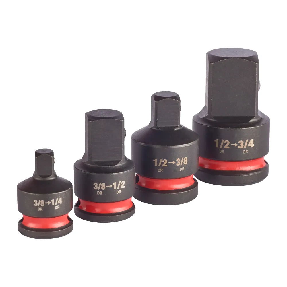Milwaukee Zestaw adapterów do nasadek udarowych Zestaw adapterów do nasadek udarowych - 4 szt. 4932480356