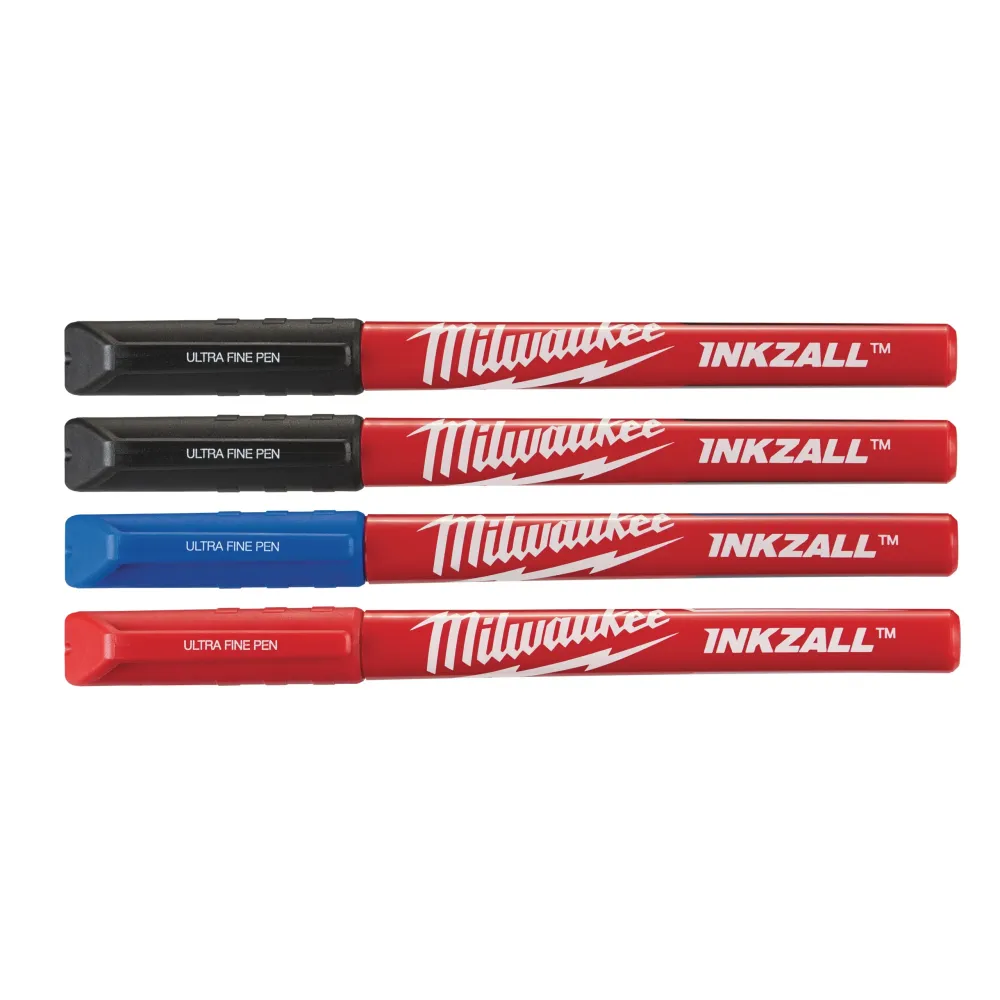 Milwaukee Długopisy Inkzall Fine Tip Długopisy kolorowe Inkzall Fine Tip - 4 szt. 48223165