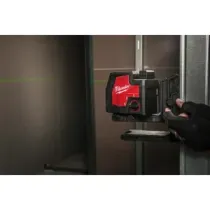 Milwaukee L4 CLL-301C REDLITHIUM™ USB laser zielony krzyżowy 4V + 3,0ah + ładowarka w walizce 4933478098