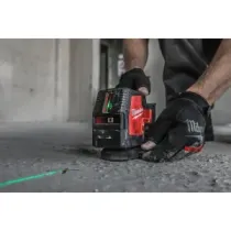 Milwaukee L4 CLL-301C REDLITHIUM™ USB laser zielony krzyżowy 4V + 3,0ah + ładowarka w walizce 4933478098
