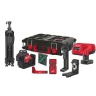 Milwaukee M12 3PLKIT-401P laser zielony 3-płaszczyznowy 360° 12V 4,0Ah PACKOUT (4933478960) | SanPro.Net
