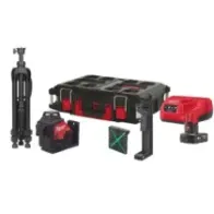 Milwaukee M12 3PLSKIT-401P laser zielony 3-płaszczyznowy 360° 12V 4,0Ah PACKOUT (4933499379) | SanPro.Net