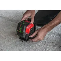 Milwaukee M12 CLLP-301C – Laser zielony krzyżowy liniowo-punktowy 12V z akumulatorem 3,0Ah | SanPro.Net