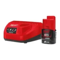 Milwaukee M12 NRG-201 – zestaw akumulator 2,0 Ah i ładowarka 12V | SanPro.Net