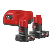 Milwaukee M12 NRG-402 zestaw akumulatorów 2x4,0ah i ładowarki 4933459211