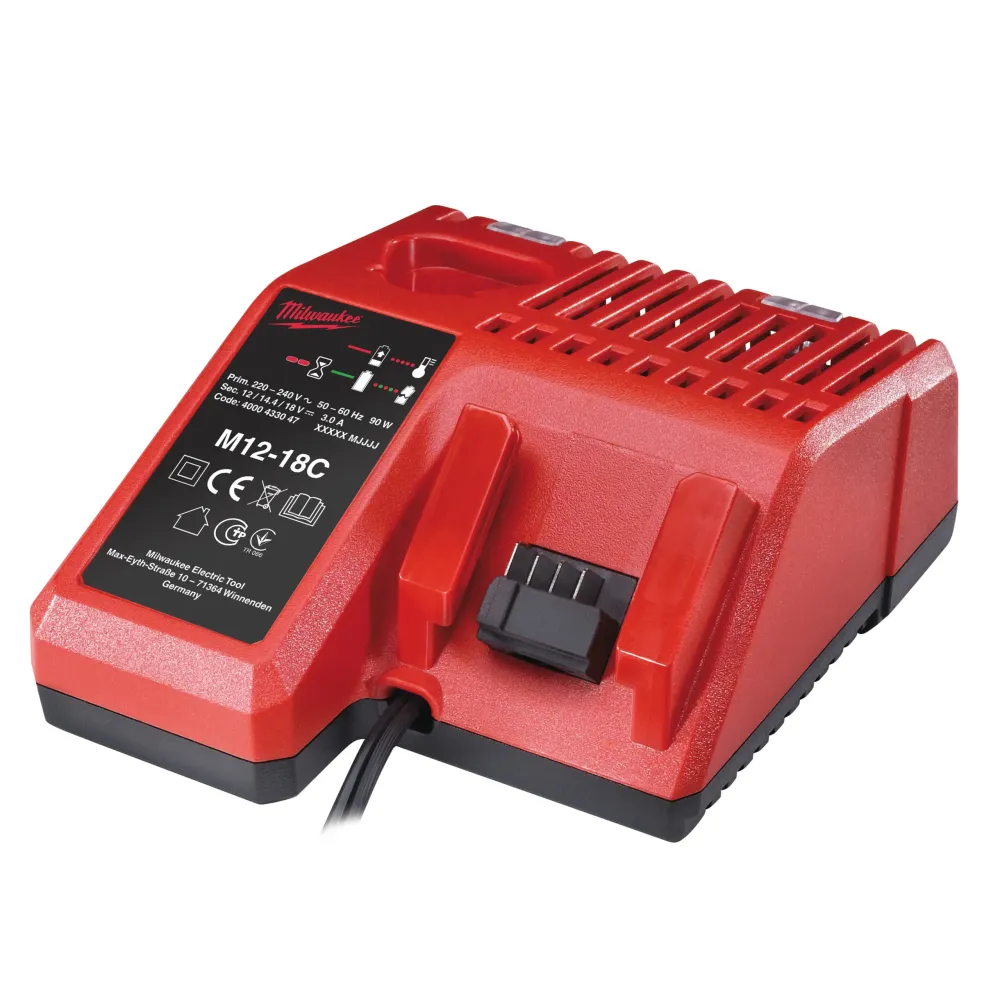 Milwaukee M12-18C Ładowarka 12V/18V do Akumulatorów Li-Ion 4932352959