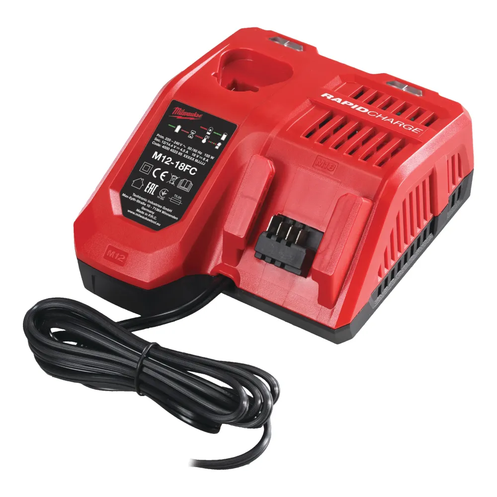 Milwaukee M12-18 FC Szybka Ładowarka Li-ion 12V/18V | Sanpro.net