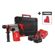 Milwaukee M18 BLHXMC-502X SDS-Plus młotowiertarka z uchwytem FIXTEC™ + 2x5,0ah + ładowarka + bezrękawnik 4933499459