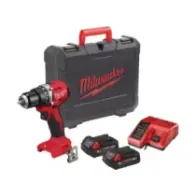 Milwaukee M18 BLPDRC-202C Kompaktowa bezszczotkowa wiertarko-wkrętarka z udarem 18V 60,5 Nm + 2x2,0ah + ładowarka 4933492822
