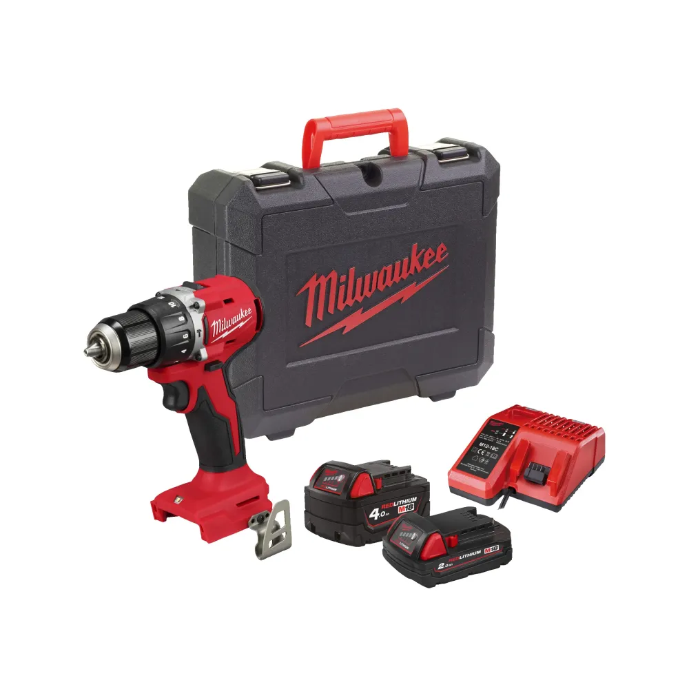 Milwaukee M18 BLPDRC-422C: Wiertarko-Wkrętarka Udarowa 18V Zestaw