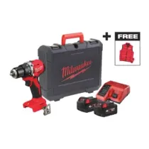 Milwaukee M18 BLPDRCMC-402C wiertarko-wkrętarka z udarem 18V 60,5 Nm + 2x4,0ah + ładowarka + bezrękawnik 4933499458