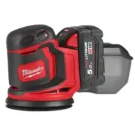 Milwaukee M18 BOS125-502B akumulatorowa Szlifierka Mimośrodowa 125 mm 18V w torbie +2x5,0ah + ładowarka 4933464229