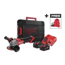 Milwaukee M18 FSAG125XBMC-502X akumulatorowa szlifierka kątowa 125 mm z hamulcem 18V + lampa ALIS + bezrękawnik 4933499453