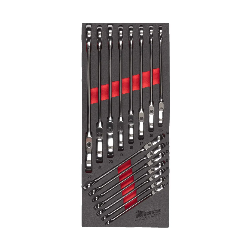Milwaukee Zestaw kluczy trzpieniowych Maxbite Flex Head Spanner Wkładka piankowa 4932479829