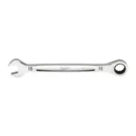 Milwaukee Maxbite Klucz grzechotkowy Maxbite Klucz płasko-oczkowy metryczny grzechotkowy 15 mm - 1 szt. 4932471508