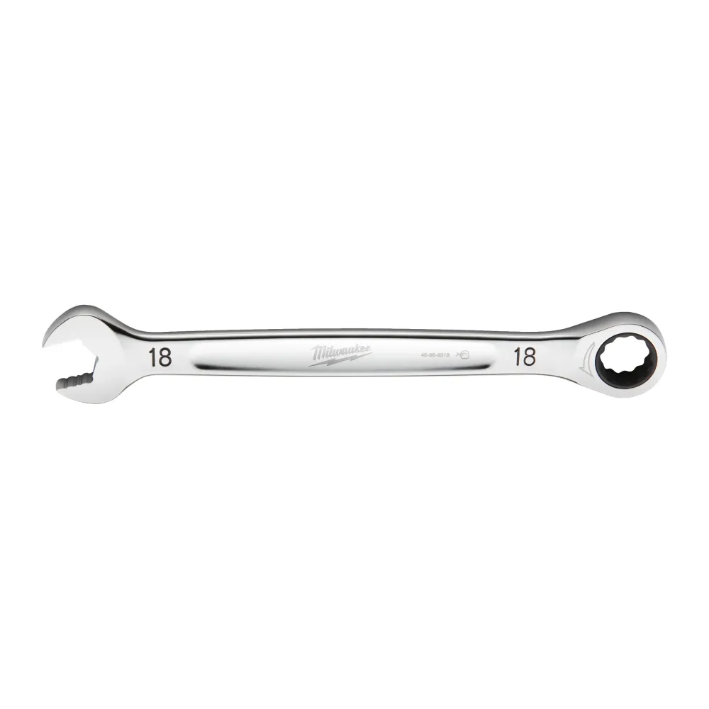 Milwaukee Maxbite Klucz grzechotkowy Maxbite Klucz płasko-oczkowy metryczny 18 mm - 1 szt. 4932471511