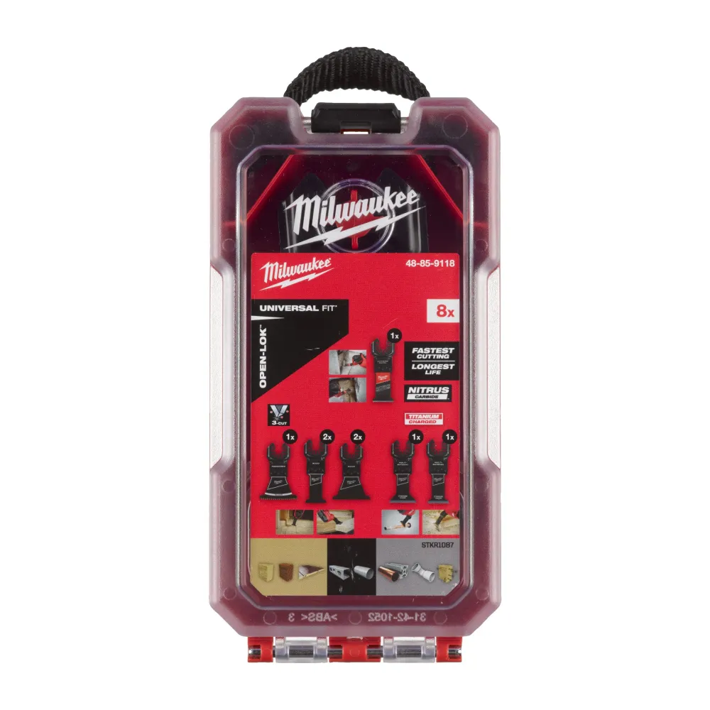 Milwaukee Akcesoria do narzędzi wielofunkcyjnych -zestawy Open-Lok ​​OMT OL Set WM-8 szt. Zestaw 48859118