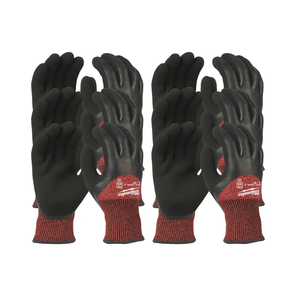 Milwaukee Zestaw rękawic Winter Cut C Rękawice zimowe Cut C - 9/L - 12 szt. 4932471611