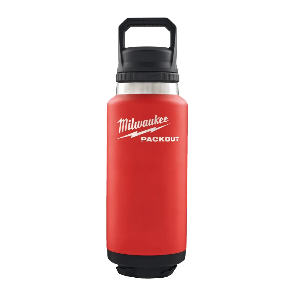 Milwaukee Packout Bottles Chug Lid Butelka Packout 1065 ml Chug Lid czerwona 4932493467