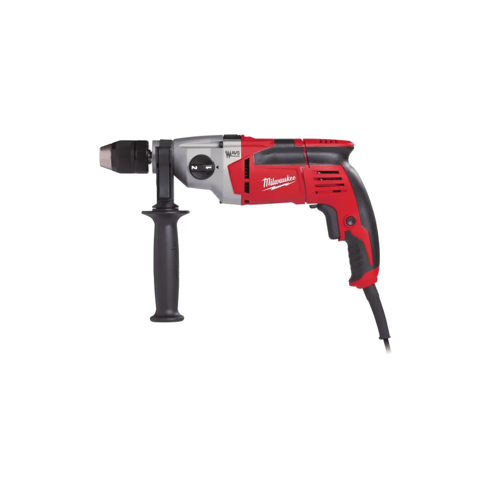Milwaukee PD2E 22 R – 2-biegowa wiertarka udarowa 850W w walizce | SanPro.Net