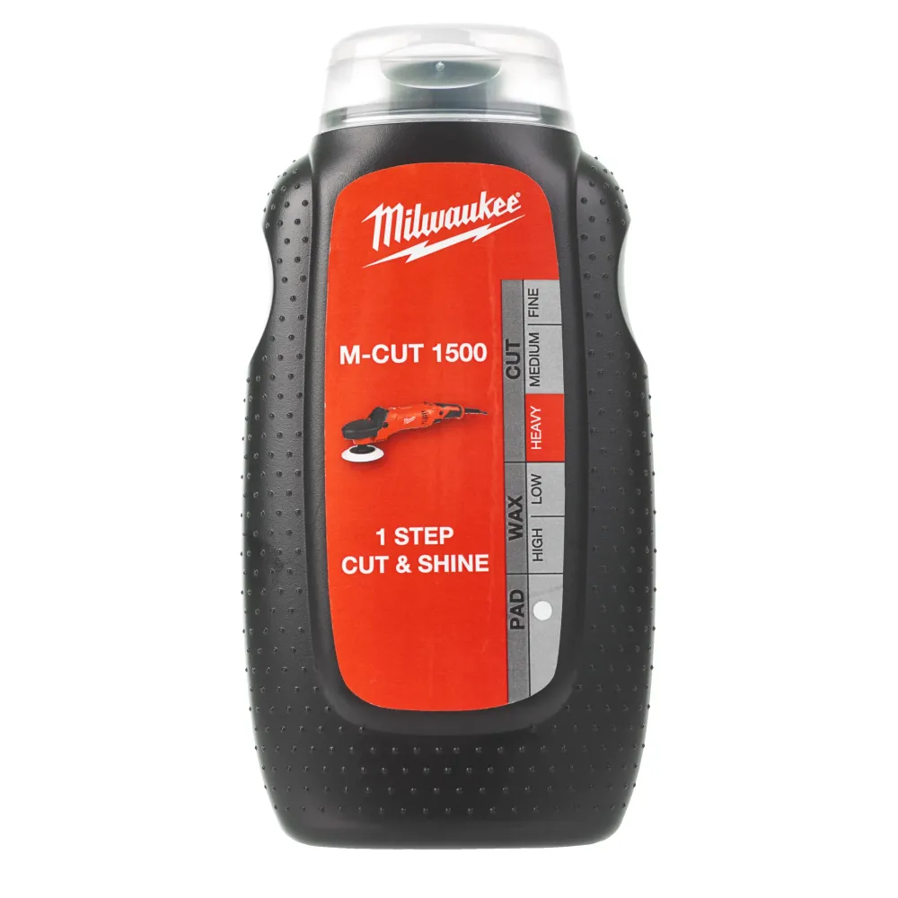 Milwaukee Akcesoria polerskie Premium - Rzep i pętelka 125 mm Polish M-Cut 1500 (250 ml) 4932430475